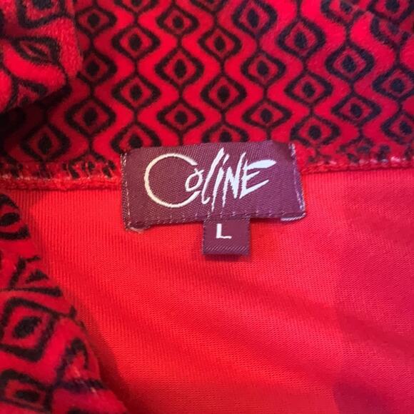 Colin’s funky red drop waist sweater dress, Large - Picture 5 of 6